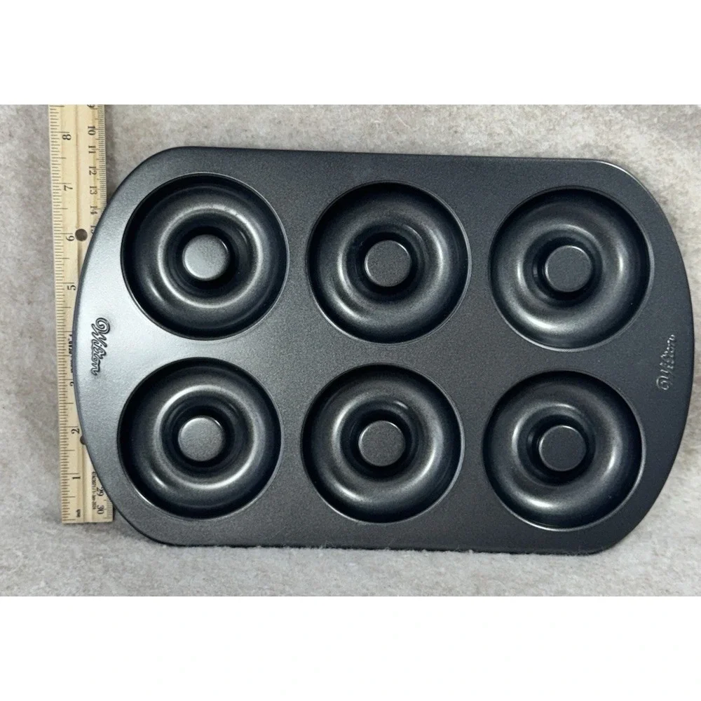 Pre-owned Wilson Donut Doughnut Bagel Cake Oven Baking Pan 6‎ Compartment Cavity